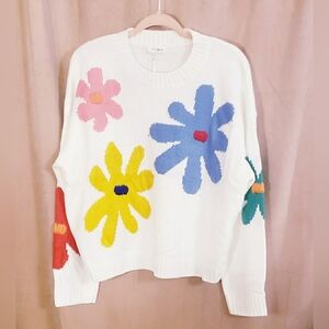 VICI COLLECTION ALL ABOUT MARSHA DAISY SWEATER